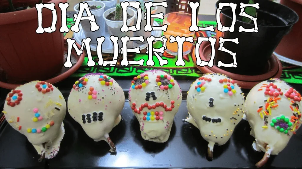 Calaveras de chocolate para halloween y dia de los muertos
