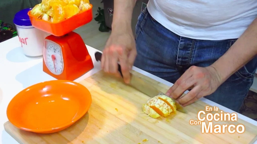 Cortar las naranjas