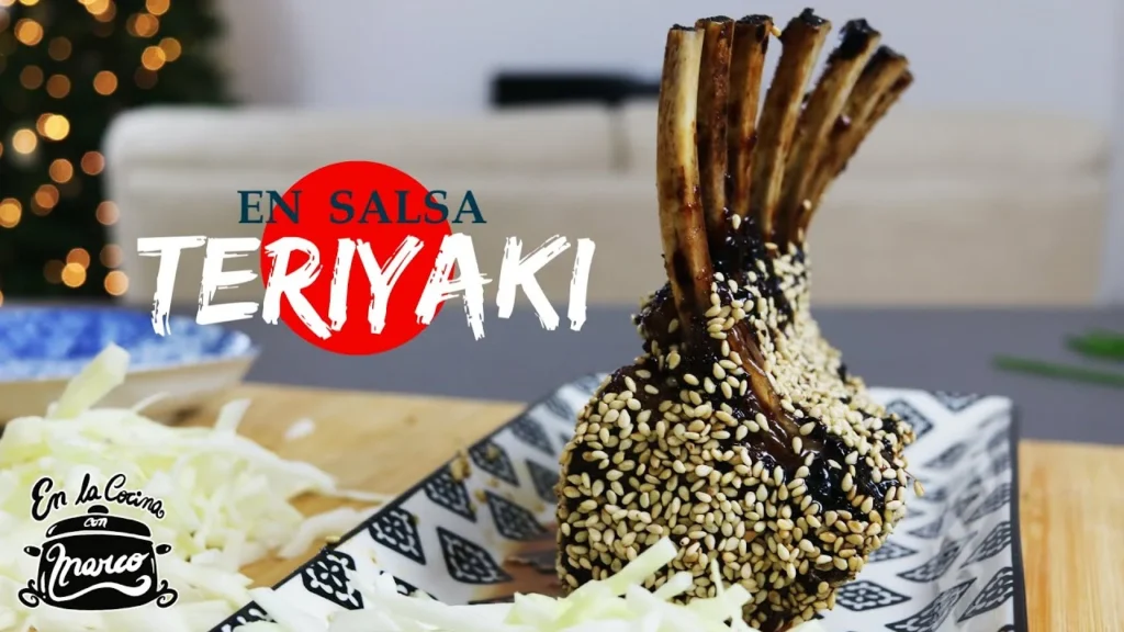 Costillas de cordero en salsa teriyaki