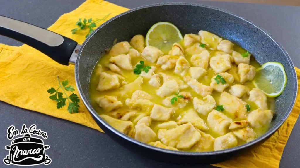 Pollo al limón chino con pechuga