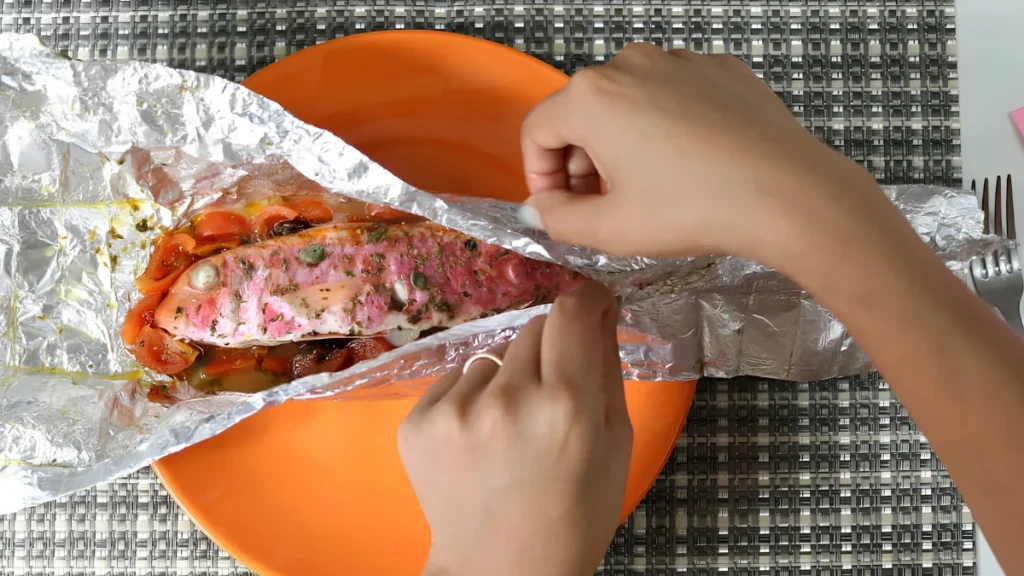 Salmonetes al horno en cartoccio receta