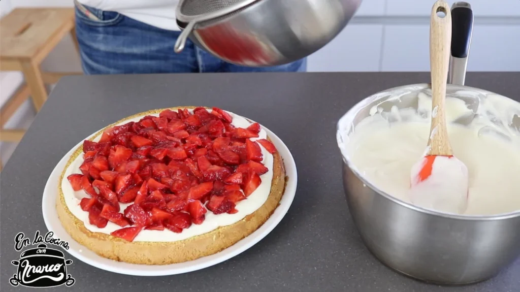 añadir las fresas