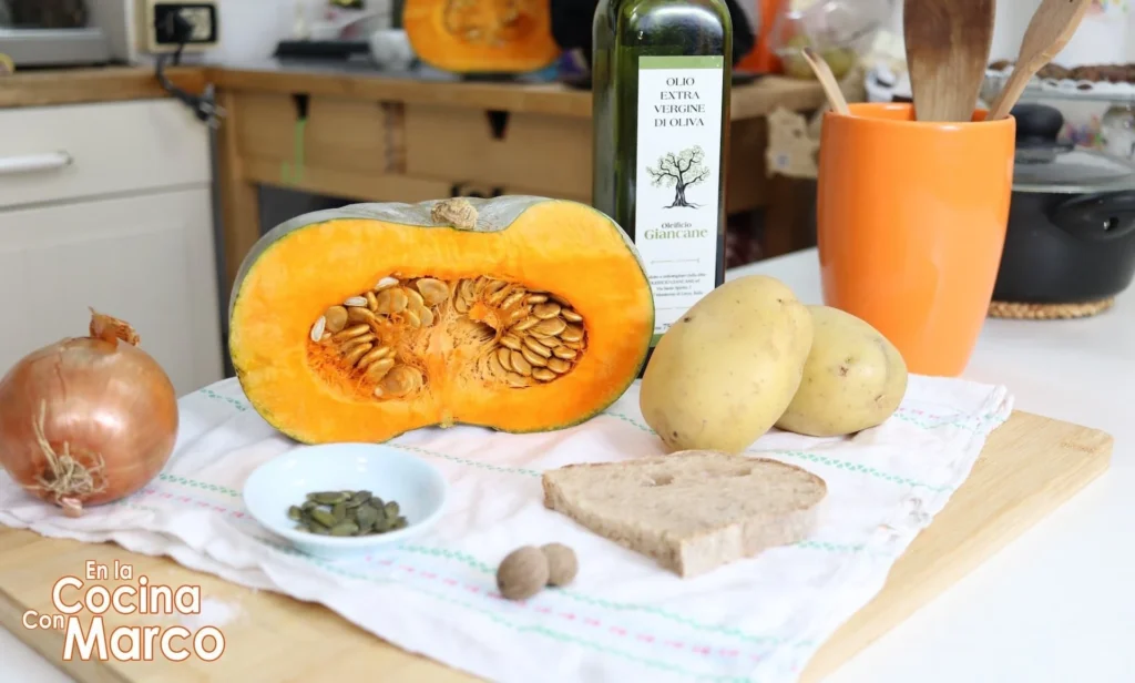calabaza papas cebolla