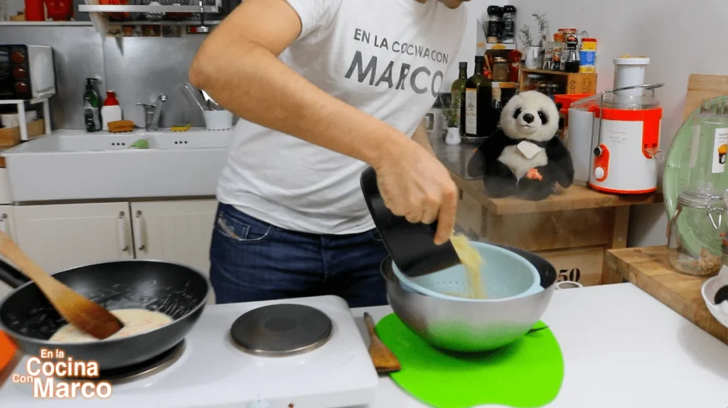 escurrir agua pasta