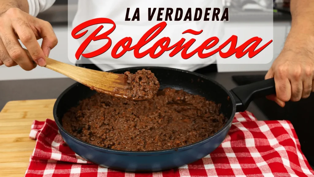 Salsa boloñesa receta tradicional italiana