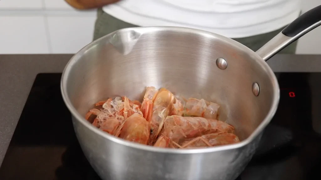 preparar bisque gambas