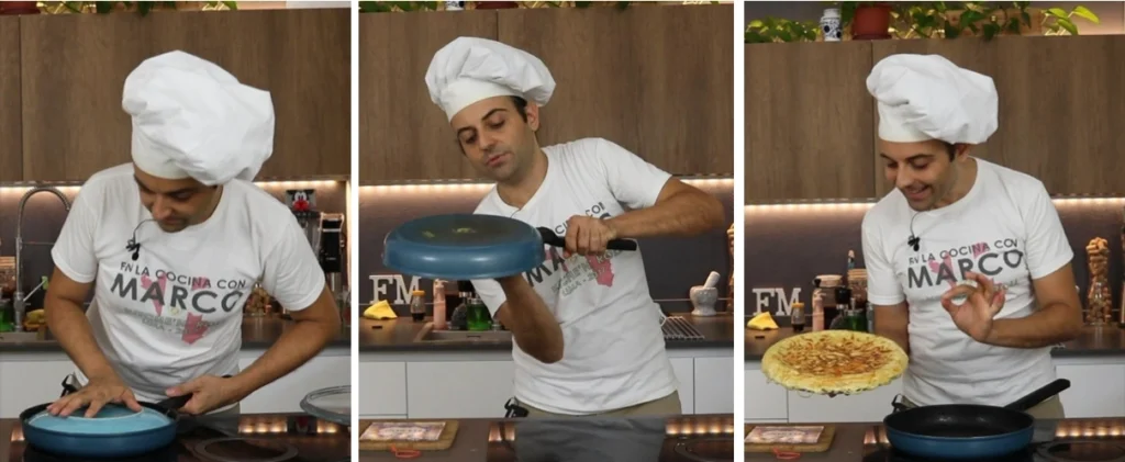 voltear la frittata
